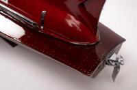 TIMOSSI FERRARI: A large detailed model of the 1951 Timossi-Ferrari racing hydroplane Arno XI on stand, 21cm high, 91cm long - 4