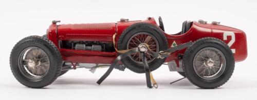 ALFA ROMEO P3: An approximate 1:24th scale scratch built die cast model, a circa 1930s Alfa Romeo Tipo B (P3), an extremely well built early model, red, number #2