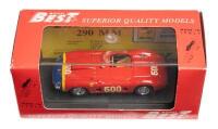 FERRARI: A diecast&nbsp;1:43&nbsp;scale 'Best Model' made in Italy,&nbsp;Ferrari 290 MM Mille Miglia