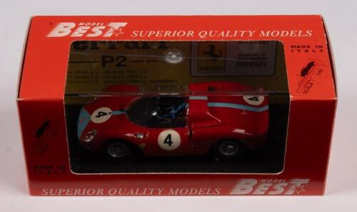 FERRARI: A diecast 1:43 scale 'Best Model' made in Italy, Ferrari 275 P2 Nürburgring 1965 J.Stewart/G.Hill