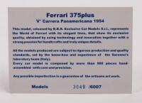 FERRARI: A BBR Models 1:18 scale Ferrari 375 Plus Carrera&nbsp;Panamericana Mexico #19, limited edition, numbered 3049 of 6007, in original box - 2
