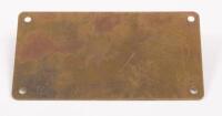 SUPERLEGGRA: A new old stock 'SUPERLEGGRA&nbsp;by TOURING' body number plates. Not inscribed, 8.5cm wide. - 2