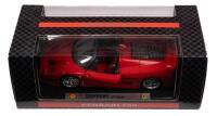FERRARI F50 SCHUMACHER FERRARI FORMULA 1: A pairing of Ferrari models including 1:18 scale Ferrari F50 & 1:24 scale Ferrari Formula One model, both boxed - 2