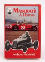 MASERATI: 'Maserati: A History by Anthony Pritchard', hardcover book, published 1976