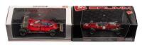 156, 312 T5: Two&nbsp;1:43 scale Brumm&nbsp;models&nbsp;including a Ferrari 156 GP Austria 1964 Lorenzo Bandini&nbsp;and a Ferrari 312 T5 GP Monaco 1980 Gilles Villeneuve