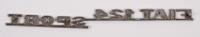FIAT: A 'Fiat 124 Sport' long metal nameplate badge - 2