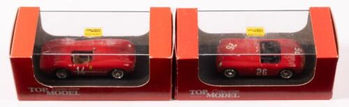 212, 735: Two 1:43 scale Top Model including a Ferrari 212 CA-MO ARG.55 and a Ferrari 735S GP Autodromo 1953