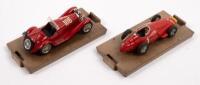 BRUMM: Two BRUMM, 1:43 scale models, includes a 1932 Alfa Romeo 2300 Spider (R078), in perspex case and a 1957 Maserati 250F (R092) - 2