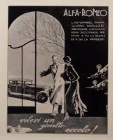 ALFA ROMEO: A group of four early 20th century reproduced decorative posters framed & glazed all relating&nbsp;to Alfa Romeo - 4