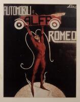 ALFA ROMEO: A group of four early 20th century reproduced decorative posters framed & glazed all relating&nbsp;to Alfa Romeo - 5