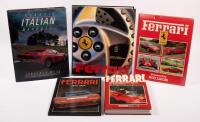 FERRARI: An assortment of hardcover books mostly relating to Ferrari