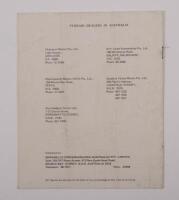 FERRARI: An Australian printed, circa 1970s or early 1980s six page Ferrari brochure from Maranello Concessionaires, Double Bay, NSW. Features pictures and specifications for 365 GT4 Berlinetta Boxer, 308 GTB, 365 GT4 2+2 and Dino 308 GT4 2+2 - 2