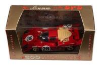 FERRARI 512 S: A 1:43 scale Ferrari 512S, number 28 as raced at the 1970 Daytona 24 hour, manufactured by Brumm, product number r200, made in Italy&nbsp;
