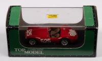 MASERATI A6G 1953: A Maserati A6G race car, the number 525 as driven in the Mille Miglia race in 1953, manufactured by Top Model Collection, product number tmc 077, made in Italy