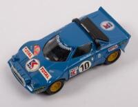 LANCIA STRATOS: A Lancia Stratos&nbsp;works rally car, the number 10 rally car finished in blue, 1:43rd scale