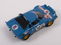 LANCIA STRATOS: A Lancia Stratos&nbsp;works rally car, the number 10 rally car finished in blue, 1:43rd scale - 2