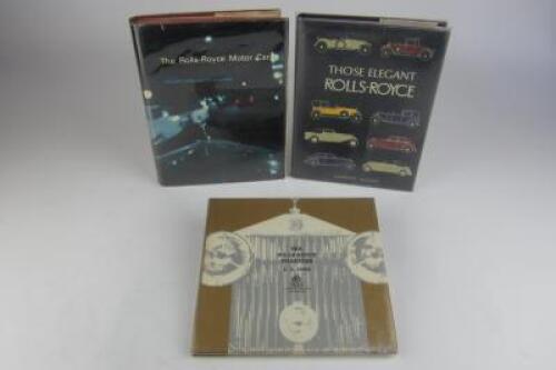 ROLLS-ROYCE: Three quality hardcover books detailing Rolls-Royce motor cars.