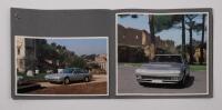 FERRARI 412: A 1985 printed Ferrari 412 sales booklet, includes two onion skin pages and three fold out pages