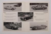 MASERATI: A 1964 Maserati two page sales brochure, includes information and photos of the Mistral, Mexico, Quattroporte, Sebring and Ghibli models - 2