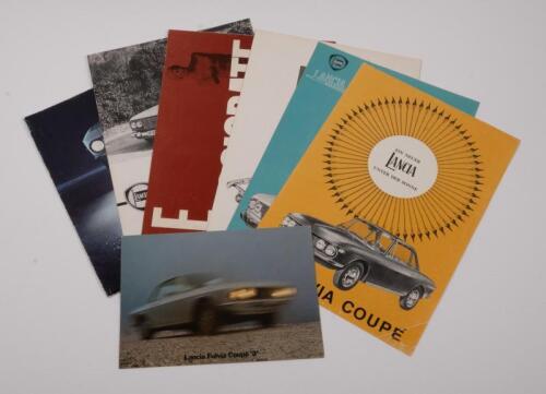 LANCIA FULVIA: A group of seven sales brochures related to the Lancia Fulvia model