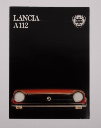 LANCIA A112: A three page fold out brochure featuring the Lancia A112 model, in German