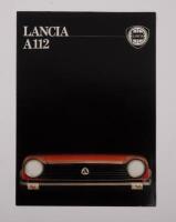 LANCIA A112: A three page fold out brochure featuring the Lancia A112 model, in German