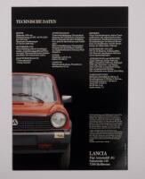 LANCIA A112: A three page fold out brochure featuring the Lancia A112 model, in German - 2