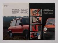 LANCIA A112: A three page fold out brochure featuring the Lancia A112 model, in German - 3