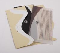 LANCIA MUSA: A glossy fold out, small format brochure featuring the Lancia Musa, comes with special covering envelope