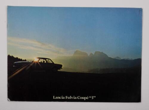 LANCIA FULVIA: A rare sales brochure featuring the Lancia Fulvia Coupe '3'