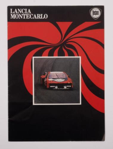 LANCIA MONTECARLO: A four page poster style fold out brochure featuring the Lancia Montecarlo model