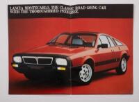 LANCIA MONTECARLO: A four page poster style fold out brochure featuring the Lancia Montecarlo model - 3