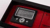 FERRARI: A Oregon Scientific Ferrari Silverstone radio controlled projection alarm clock with indoor temperature. Boxed, believed to be unused.&nbsp; - 2