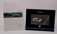 MASERATI GHIBLI: Two books relating to the Ghibli model, includes a circa 1990s Ghibli Cup model sales brochure brochure, in Italian text and a 27 page book showcasing the 1995 Ghibli Cup competition