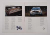 LANCIA DELTA: A group of three sales brochures featuring the Lancia Delta model - 2