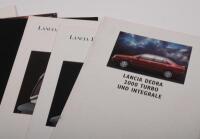 LANCIA DEDRA: A group of six sales brochures featuring the Lancia Dedra&nbsp;model - 2