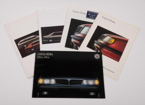 LANCIA DEDRA: A group of five sales brochures relating to the Lancia Dedra model
