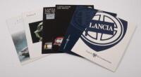 LANCIA: A group of assorted Lancia promotional material, includes such items as sales brochures for the 1500, 1600 I.E, 1300, 2000 I.E, Ypsilon, Beta HPE, Lybra and also a model range booklet in German