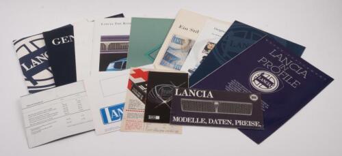 LANCIA: A group of assorted Lancia promotional material