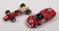 FERRARI 300 P2 FERRARI GP V12: A pair of Ferrari models, a 330 P2 from Sebring 1965, the number 26 as driven by Andretti Ad Rodriguez, manufactured by Best Model Cars, also a V12 Grand Prix car from Mexico&nbsp;1967, the number 9 as driven by John Surtees, man