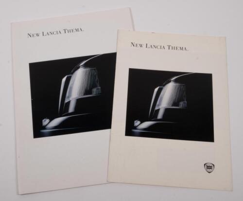 LANCIA THEMA: Two sales brochures featuring the Lancia Thema model