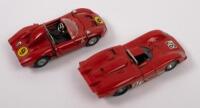 ALFA ROMEO T33 T33/3: A pair of Alfa Romeo models, a T33 number 9 race car from 1967, manufactured by Mercury Models, a T33/3 number 37 race car from 1970, manufactured by Solido - 2