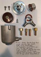 FLOAT BOWL: A AMAL Type 302/3 1950s Large Remote Float Bowl for racing carburettors TT/GP/GP2. Body clamp mount [Location: Cheltenham, VIC] - 4
