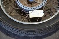 WHEEL: A front wheel, believed Norton, 36-spoke complete with Metzler 3.25-19-inch tyre [Location: Sydney] - 4