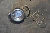 LAMP: A 6-inch Lucas headlamp complete with amp meter, switch and wiring. [Location: Sydney] - 2