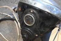 LAMP: A 6-inch Lucas headlamp complete with amp meter, switch and wiring. [Location: Sydney] - 4