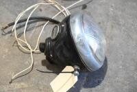 LAMP: A 6-inch Lucas headlamp complete with amp meter, switch and wiring. [Location: Sydney] - 5