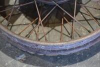WHEEL: A single 19-inch 40-spoke front wheel, complete with brake plate with shoes [Location: Sydney] - 4