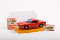 POLITOYS: A Politoys&nbsp;1:25 scale, S 6 Alfa Romeo Montreal model in original perspex presentation case
