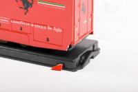 FERRARI TRANSPORTER: An approximate 1:43 scale Iveco semi trailer, race car transporter in Ferrari F1 livery - 4
